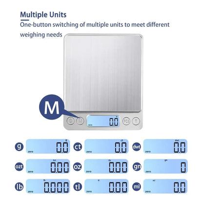 Digital Kitchen Scale 3000g/0.1g, Food Scale