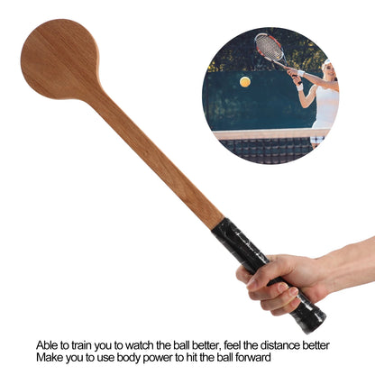 Tennis Pointer Trainer – Wooden Swing Practice Aid with Storage Bag for Sports