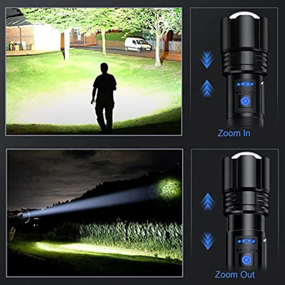 Rechargeable Super Bright Flashlight with 7 Modes