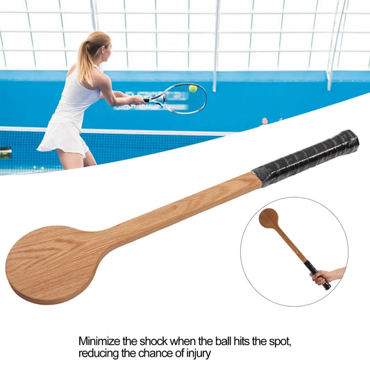 Tennis Pointer Trainer – Wooden Swing Practice Aid with Storage Bag for Sports