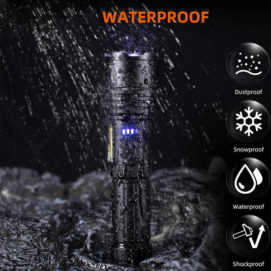 Rechargeable Super Bright Flashlight with 7 Modes