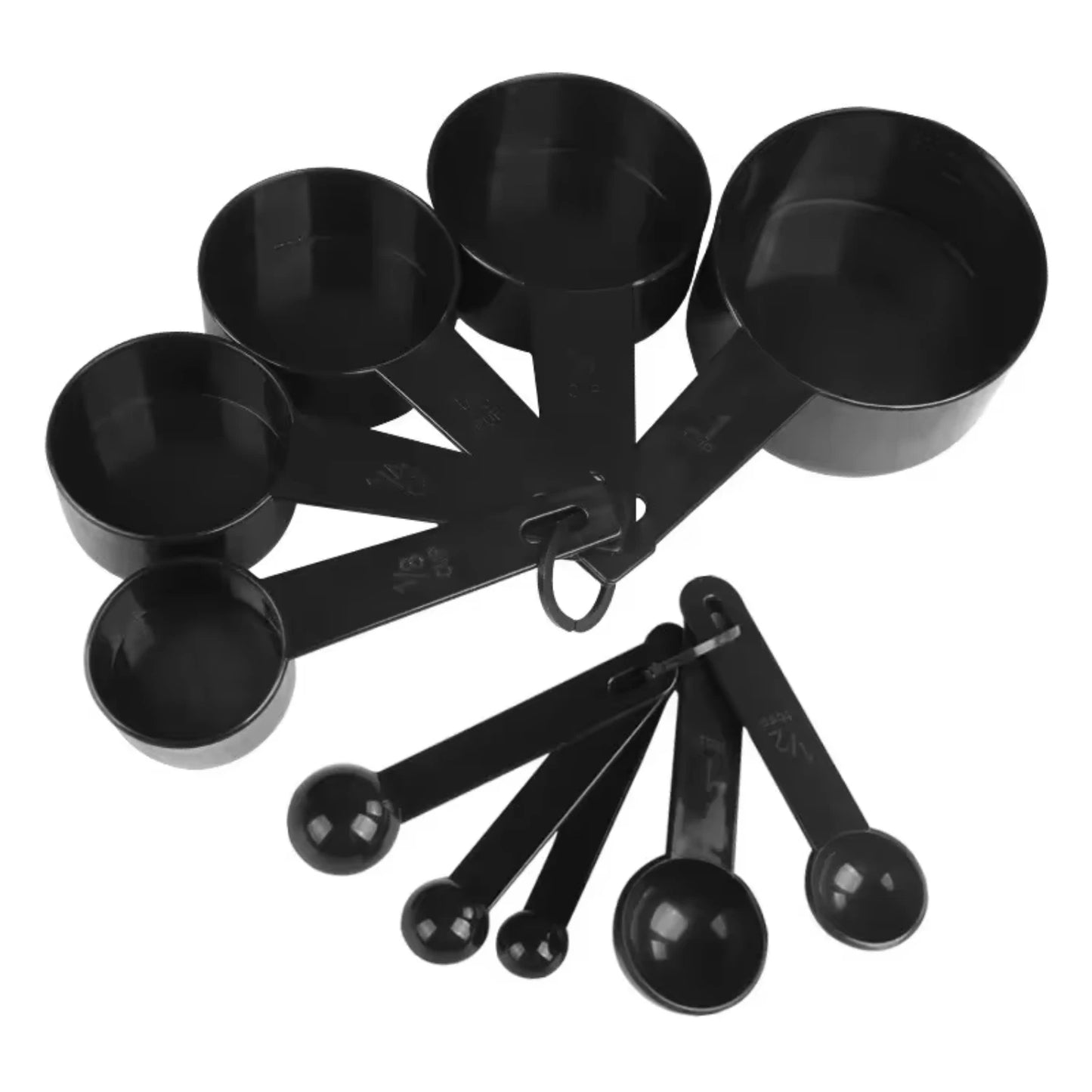 Set of 5/10 Kitchen Measuring Spoons & Cups for Baking and Cooking