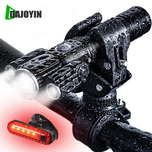 Portable Waterproof Bicycle Front Headlight with Bracket