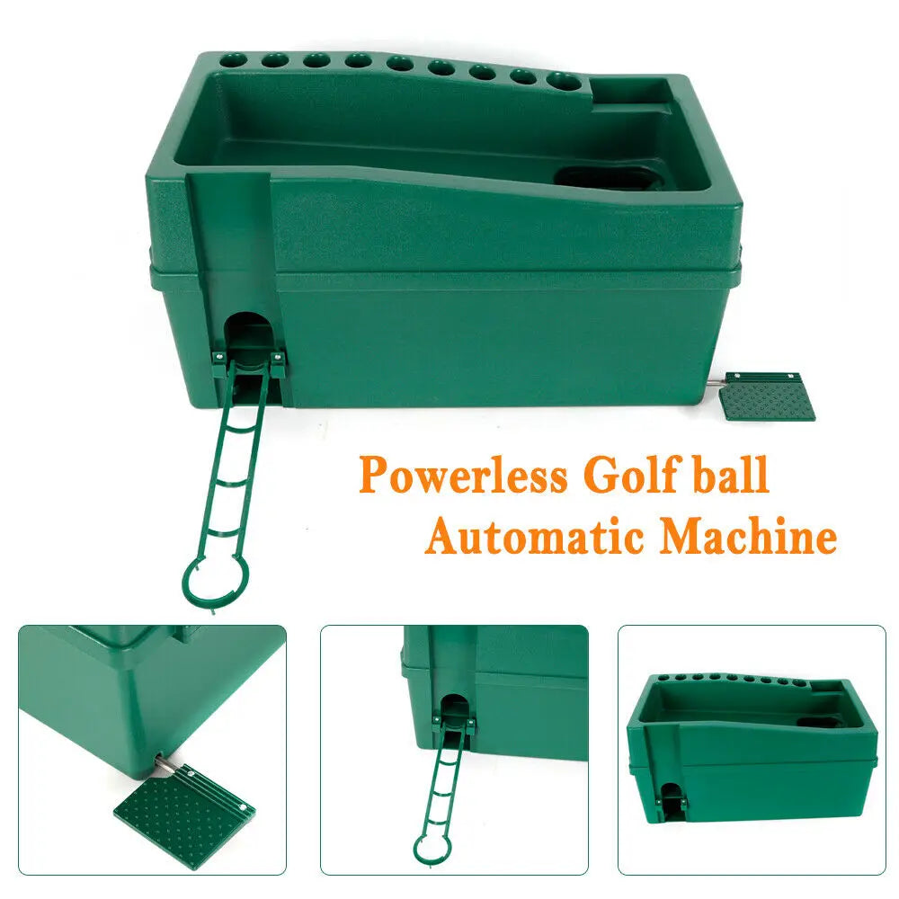 Powerless Automatic Golf Ball Dispenser Machine with Cue Holder